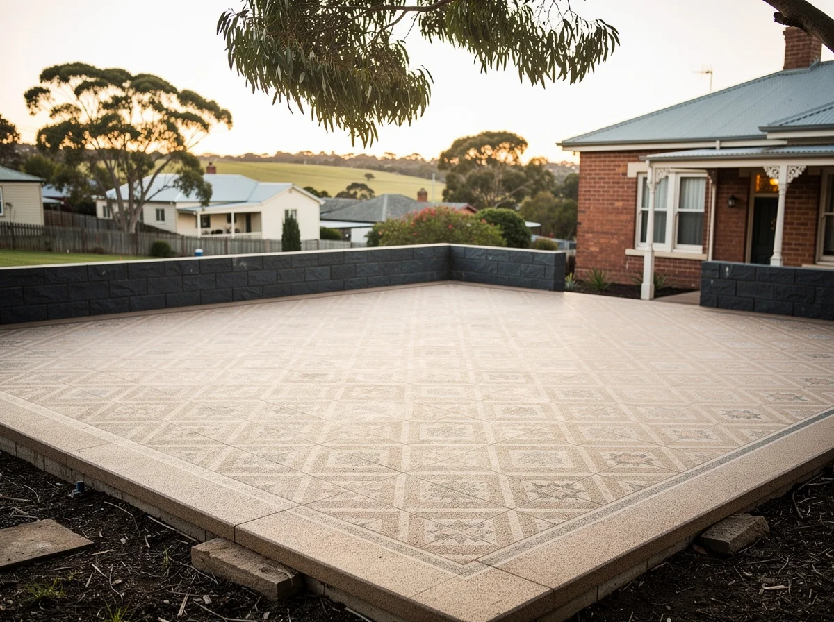 Coloured & Stencil Concrete